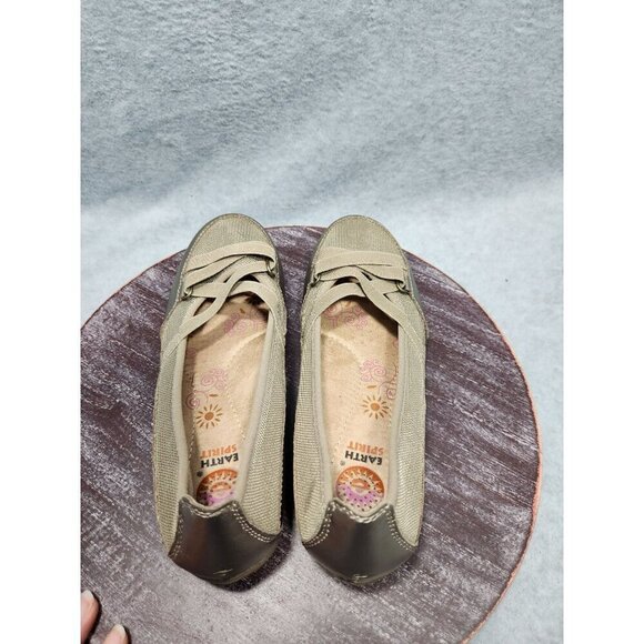 Earth Spirit Womens Slip-On Ballet Flats - Beige Size 6 - Picture 9 of 10